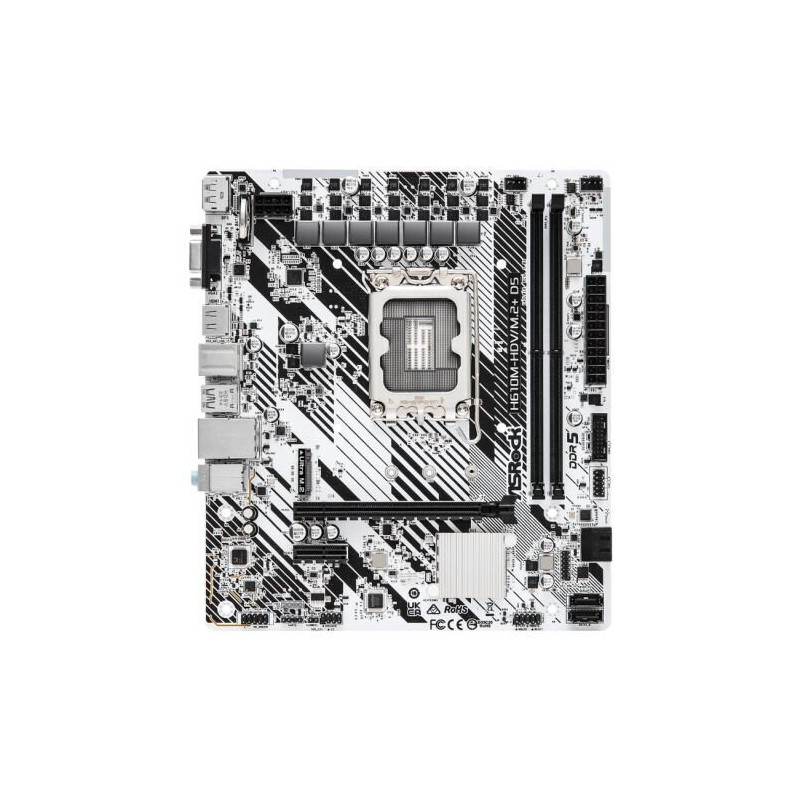 ASROCK H610M-HDV/M.2+ D5 Micro ATX Motherboard