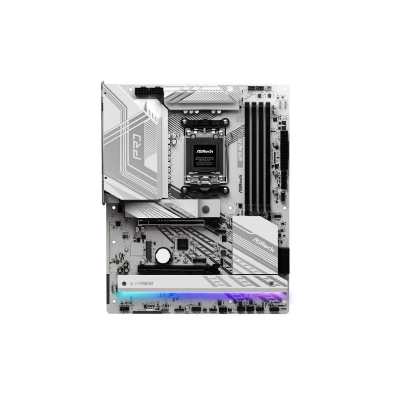ASRock X870 PRO RS AM5 ATX Motherboard with 4x DDR5, 3x M.2, 2x USB4, 2.5GbE LAN, HDMI