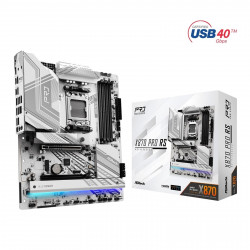 ASRock X870 PRO RS AM5 ATX Motherboard with 4x DDR5, 3x M.2, 2x USB4, 2.5GbE LAN, HDMI