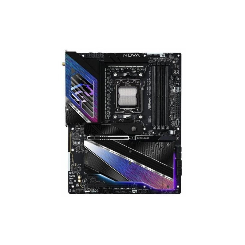 ASROCK X870E NOVA WIFI AM5 ATX Motherboard with Wi-Fi 7, 5GbE LAN, 4x DDR5, 5x M.2