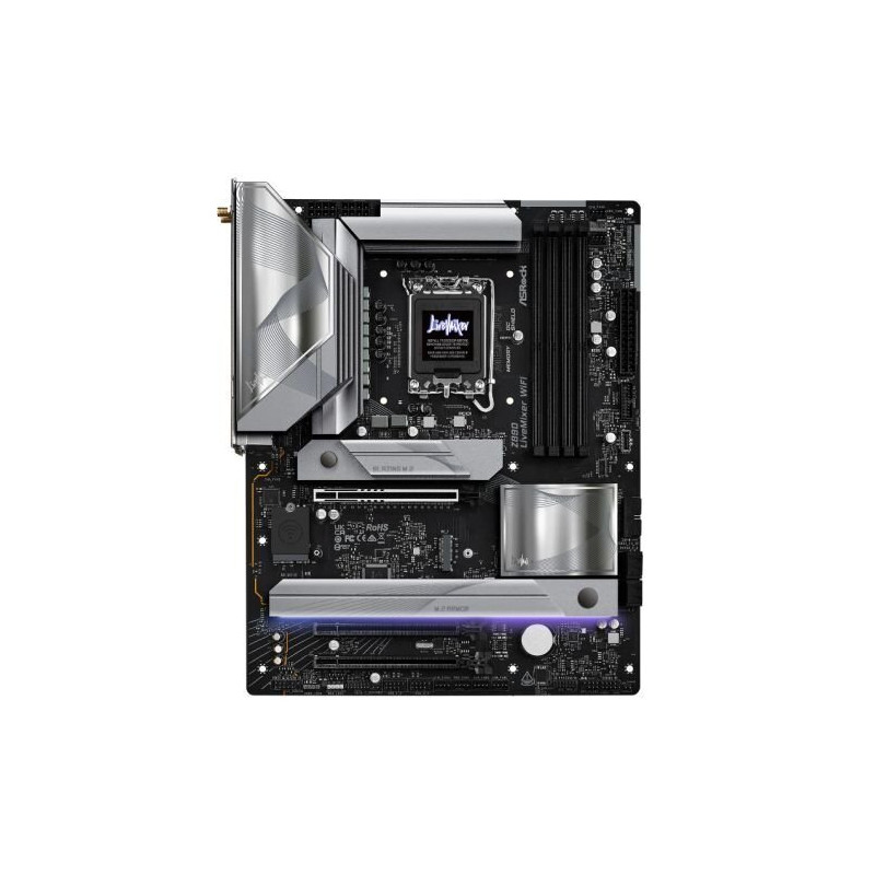 ASROCK Z890 LIVEMIXER WIFI ATX Motherboard with Wi-Fi 7, 2.5G LAN, DDR5