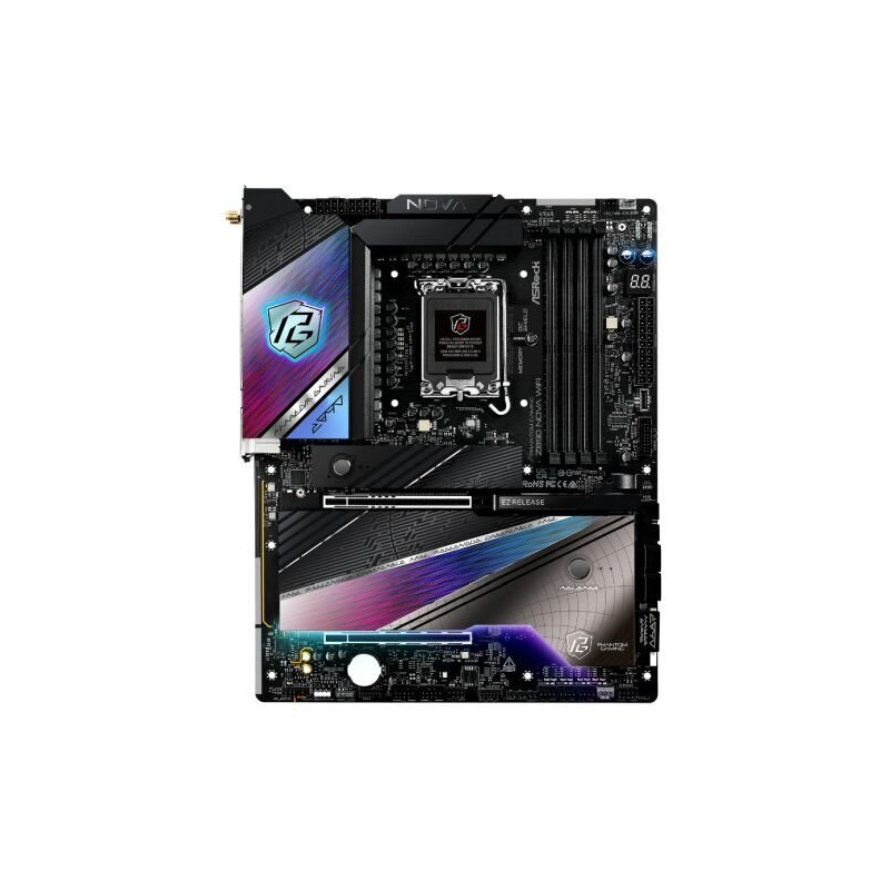 ASROCK Z890 NOVA WIFI ATX Motherboard with Wi-Fi 7, DDR5, 2x TB4, 2.5G & 5G LAN