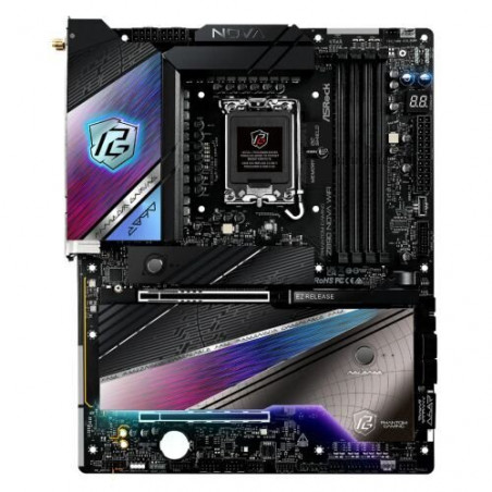 ASROCK Z890 NOVA WIFI ATX Motherboard with Wi-Fi 7, DDR5, 2x TB4, 2.5G & 5G LAN