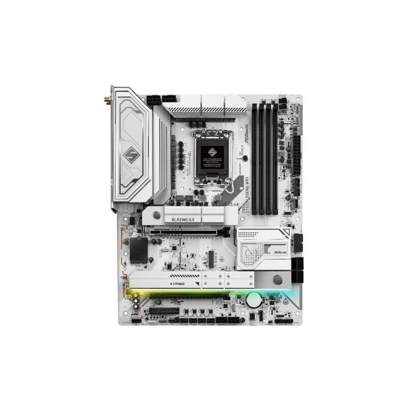 ASROCK Z890 STEEL LEGEND WIFI ATX Motherboard with Wi-Fi 7, 2.5G LAN, DDR5