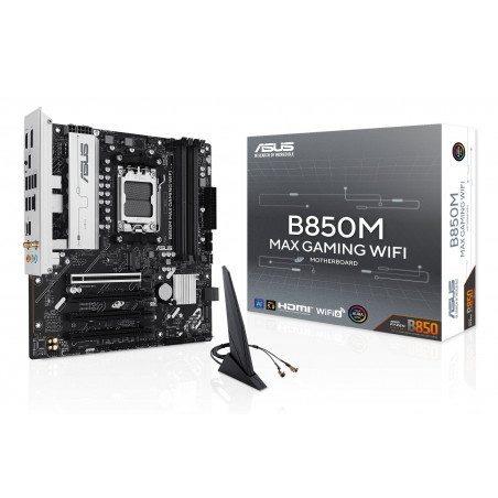 ASUS B850M-MAX GAMING WIFI AM5 Micro ATX Motherboard