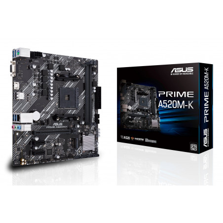 ASUS PRIME A520M-K AM4 Micro ATX Motherboard