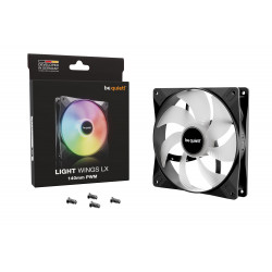 BEQUIET Light Wings LX 140mm PWM ARGB Case Fan