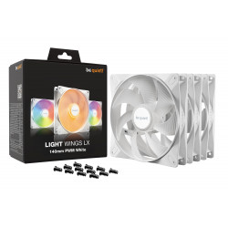 BEQUIET Light Wings LX 140mm PWM ARGB Case Fan 3-Pack