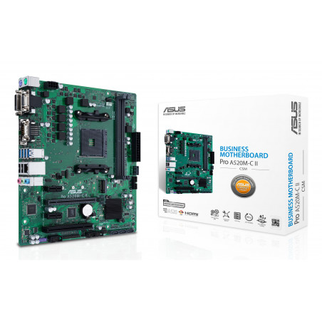 ASUS PRO A520M-C II AM4 Micro ATX Motherboard