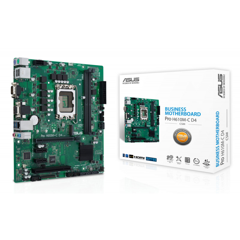 ASUS PRO H610M-C D4-CSM Micro ATX Motherboard