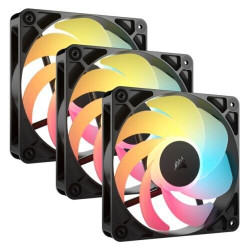 CORSAIR RS120 RGB 12cm PWM Reverse Blade Case Fans (3-Pack)
