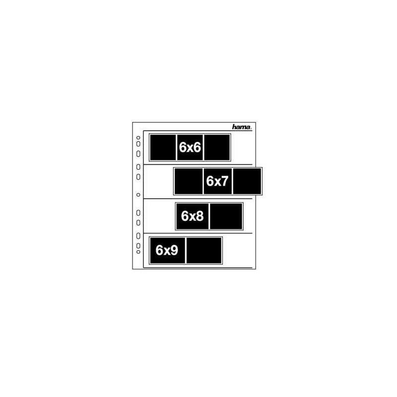 HAMA 00002259 6x7cm Negative Sleeves 100 Pack
