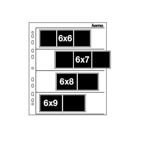 HAMA 00002259 6x7cm Negative Sleeves 100 Pack