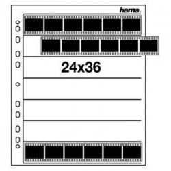 HAMA 00002250 24x36mm Negative Sleeves, 25 Pack