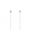 HAMA 00201133 RJ11 6P4C Modular Cable, Male to Male, 3m, White