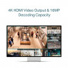 TP-LINK VIGI NVR1004H-4P 4-Channel PoE+ NVR with 16MP Decoding, 4K HDMI Output