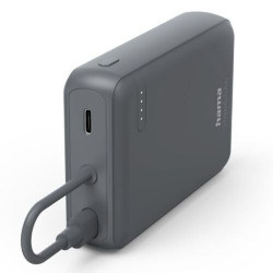 HAMA 10000mAh Travel Power Bank with Dual USB-C & LED Indicator