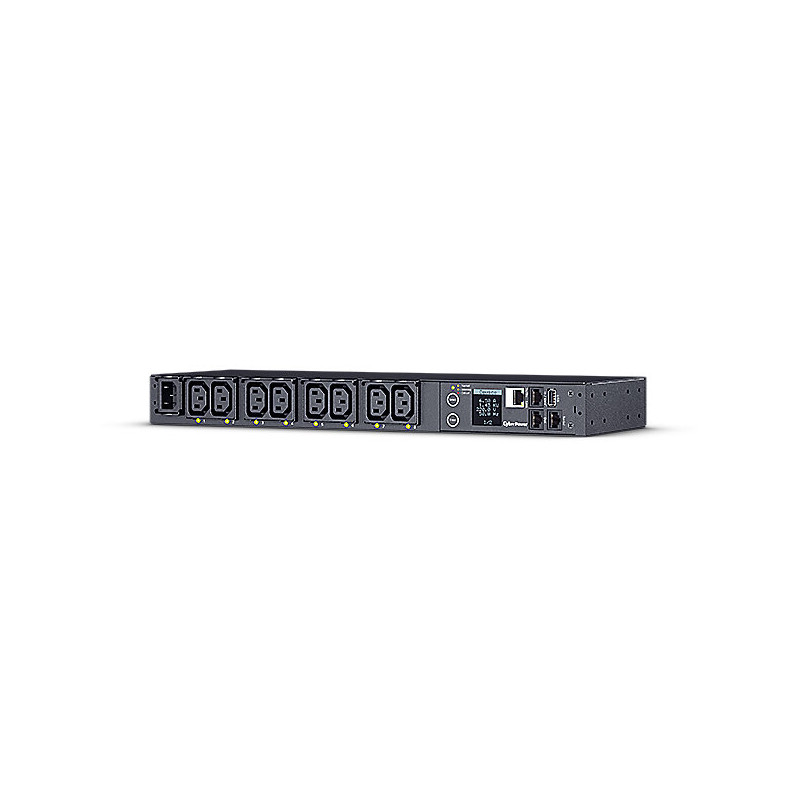 CYBERPOWER PDU41004 8-Outlet 1U Rackmount PDU with LCD Display and Remote Monitoring